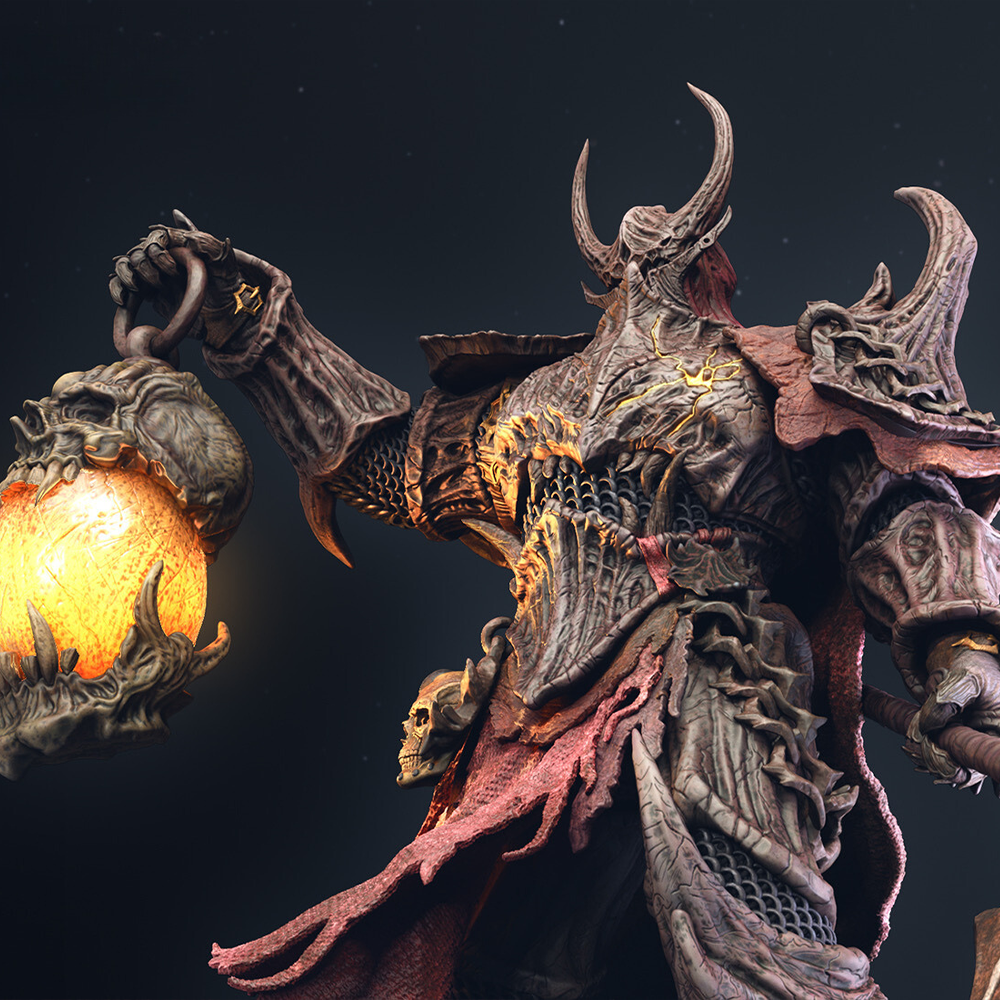 Retribution - Death Knight - 150mm Model STLs